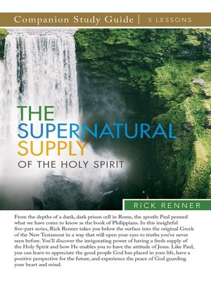 cover image of The Supernatural Supply of the Holy Spirit Study Guide